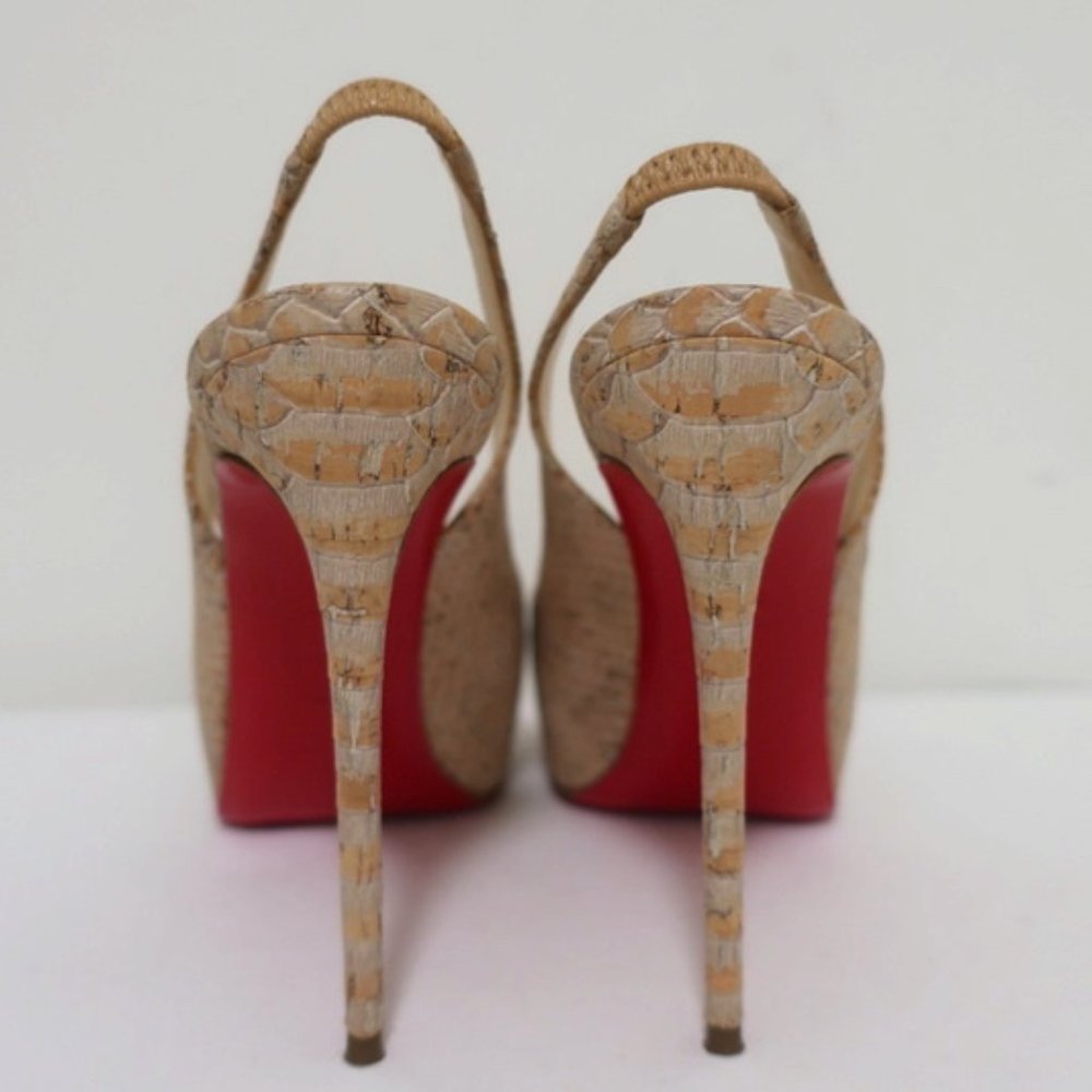 Christian Louboutin No Prive 120 Cork Size 36.5 - Picture 7 of 11